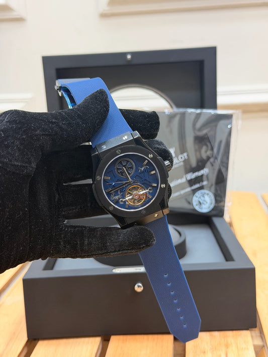 HUBL0T CLASSIC FUSI0N SKELETON WATCH