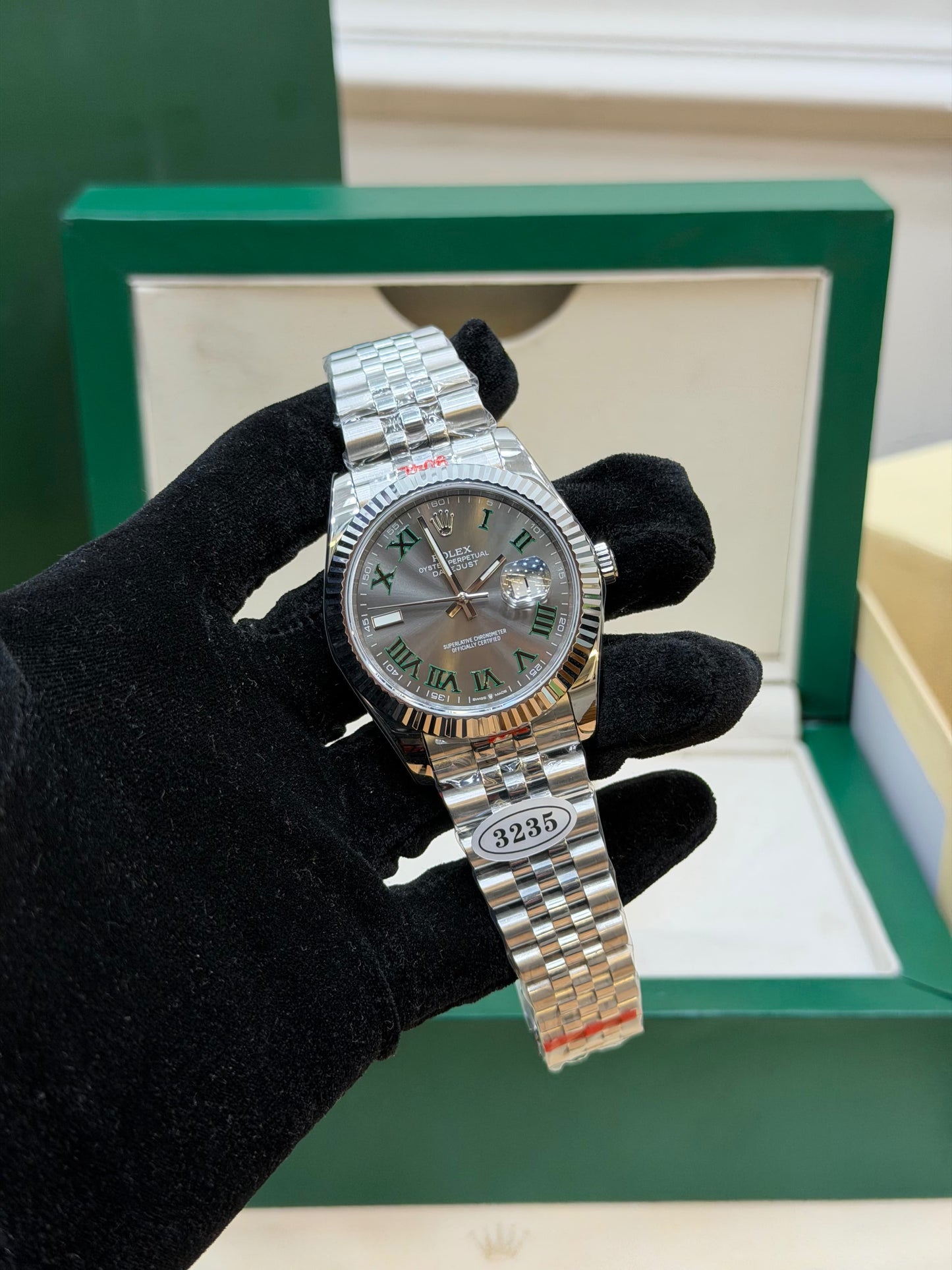 QS FACTORY 41 MM WIMBLEDON DATEJUST