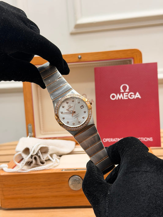 0MEGA CONSTELLATION ICED OUT WATCH
