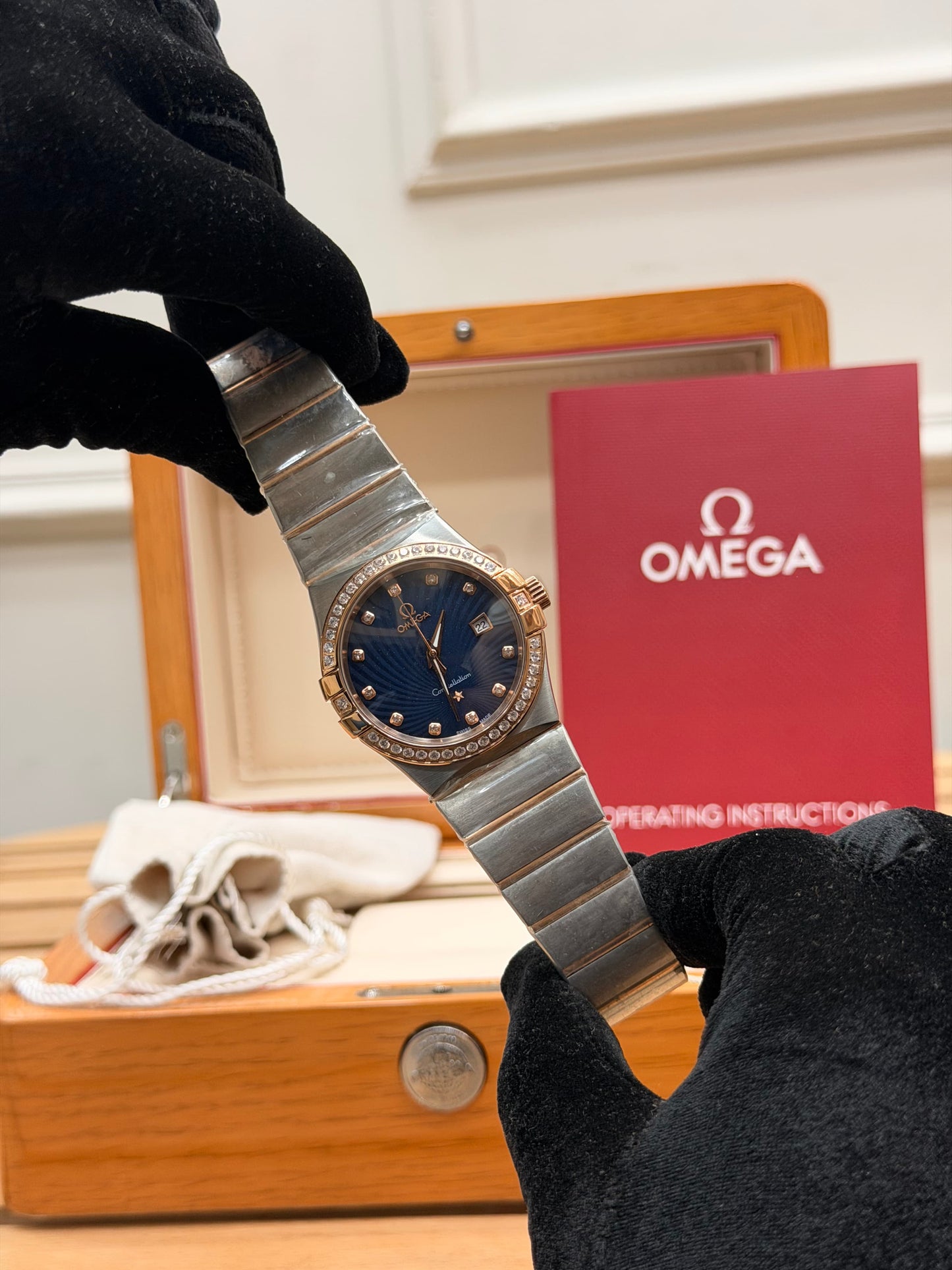0MEGA CONSTELLATION ICED OUT WATCH