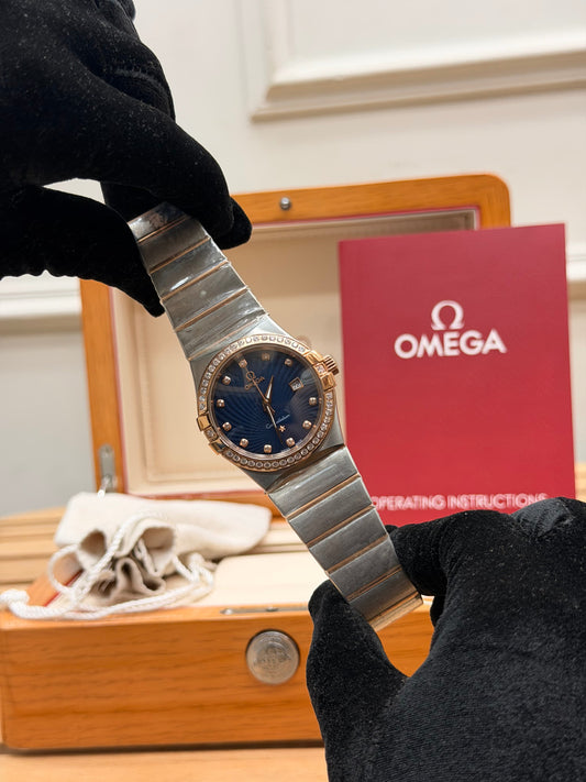0MEGA CONSTELLATION ICED OUT WATCH