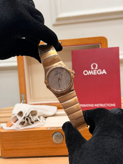 0MEGA CONSTELLATION ICED OUT WATCH