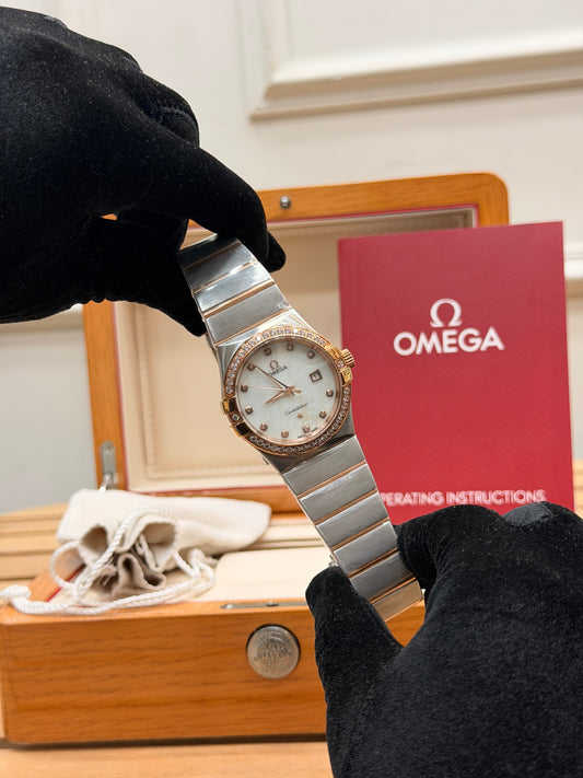 0MEGA CONSTELLATION ICED OUT WATCH