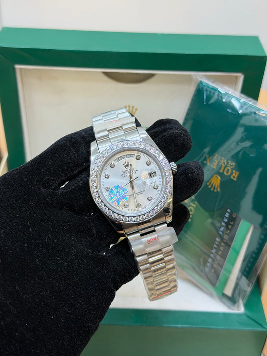 YZ FACTORY DATE JUST ICED BEZEL