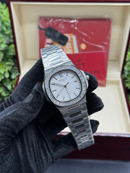 PP STONE FACE ICED AUTOMATIC WATCH