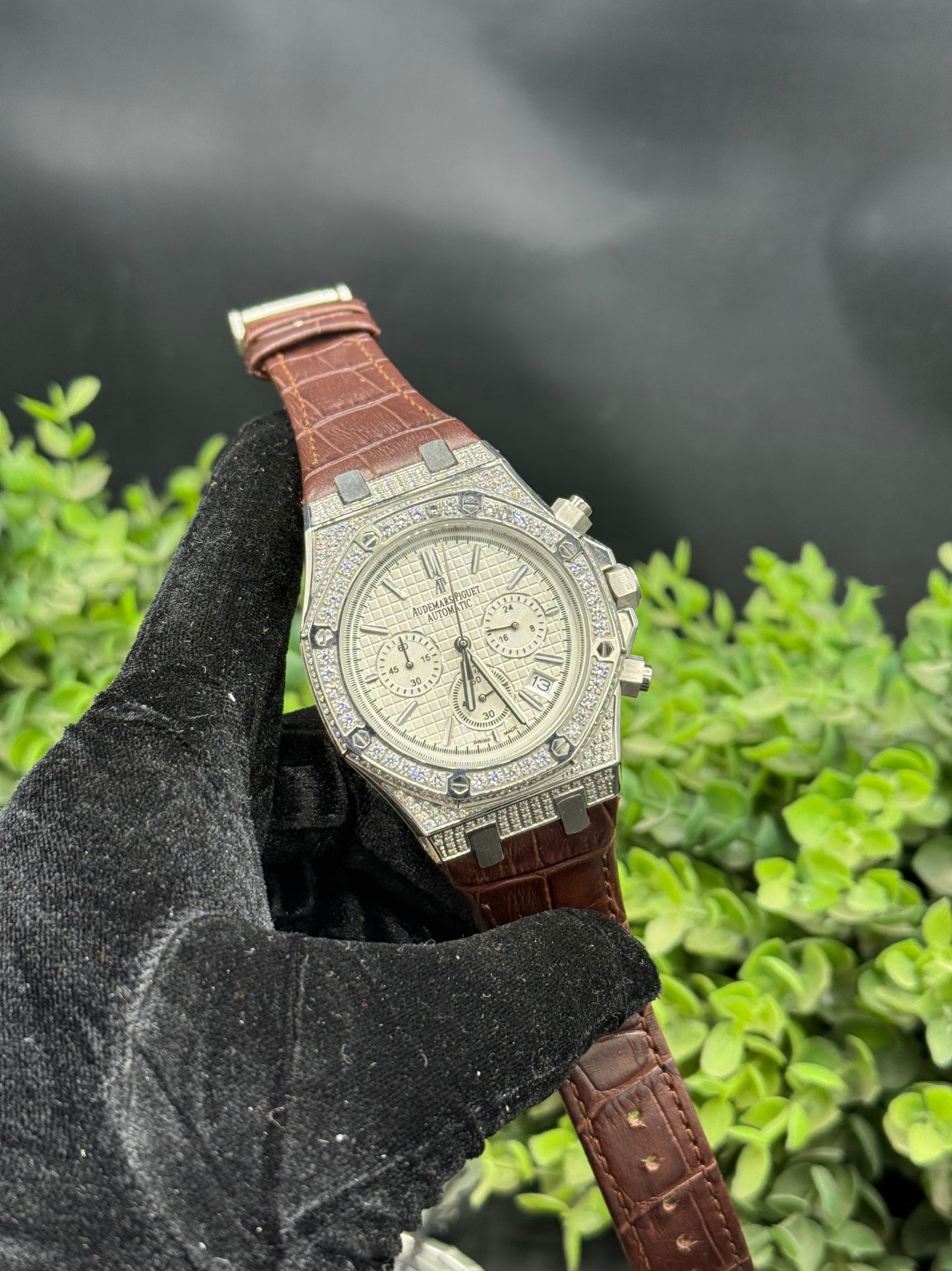 AP Full Iced Strap Watch