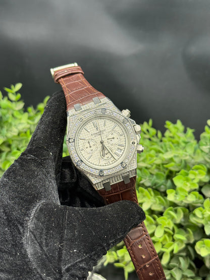 AP Full Iced Strap Watch