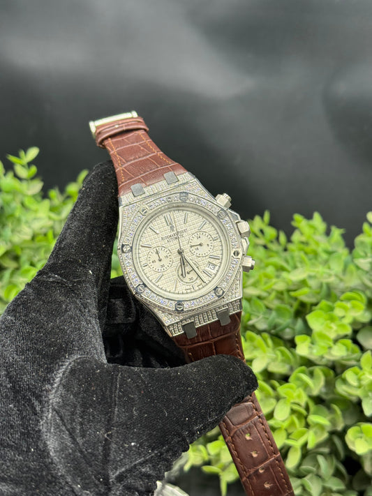 AP Full Iced Strap Watch