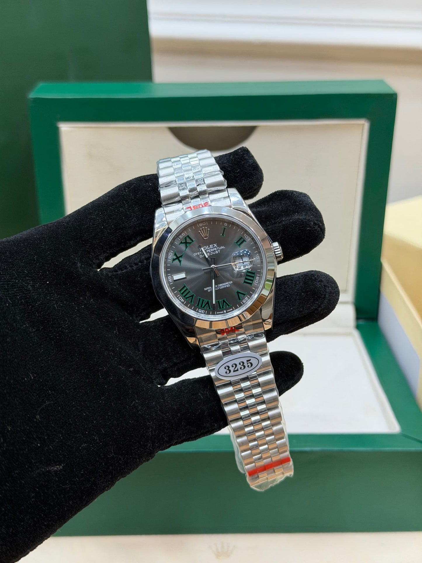 QS FACTORY 41 MM WIMBLEDON DATEJUST