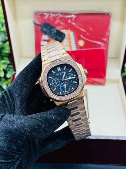 PP MOON FACE ICED BEZEL AUTOMATIC MACHINE