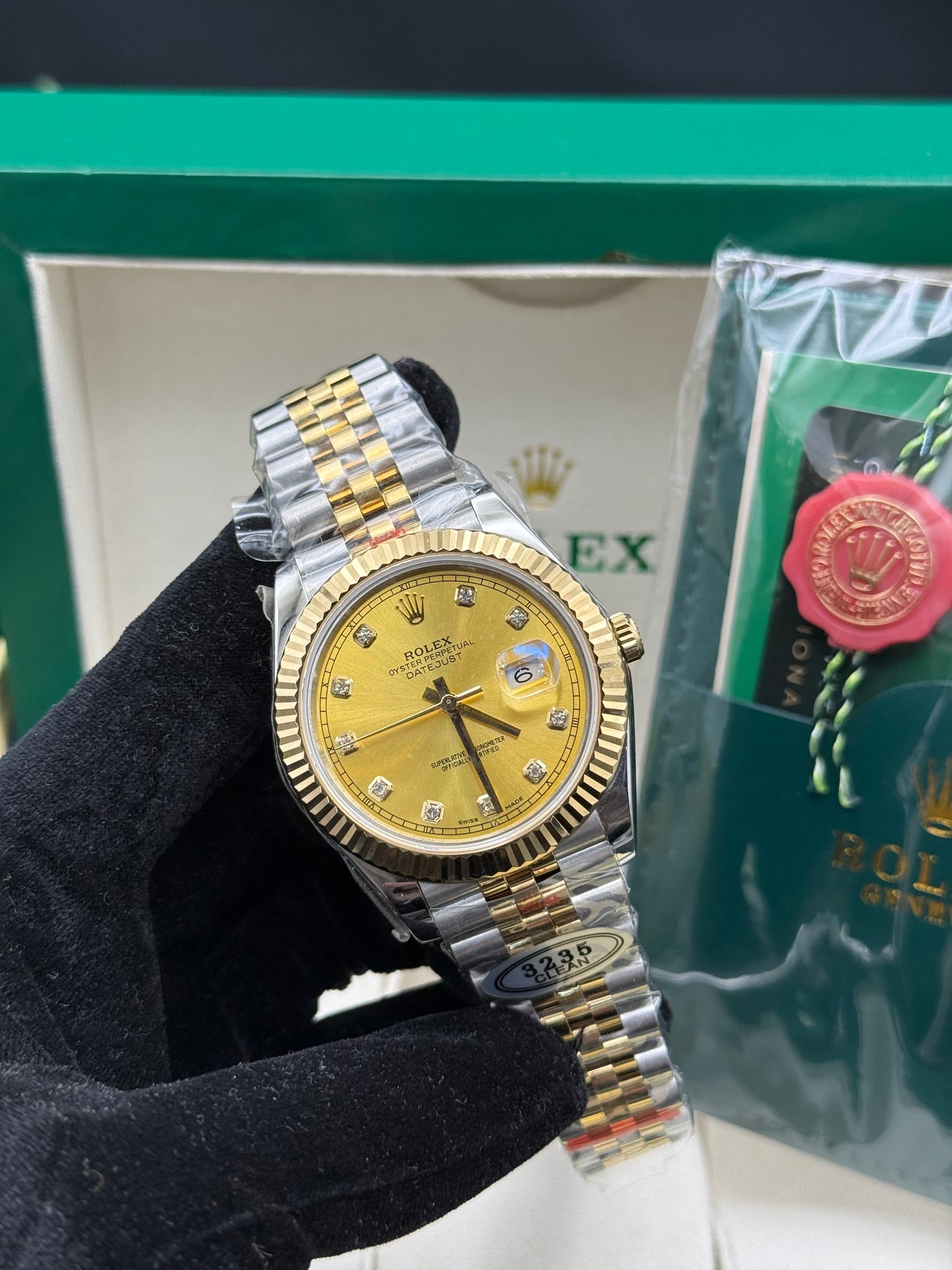 CLEAN FACTORY DATE JUST TWO TONE 41MM