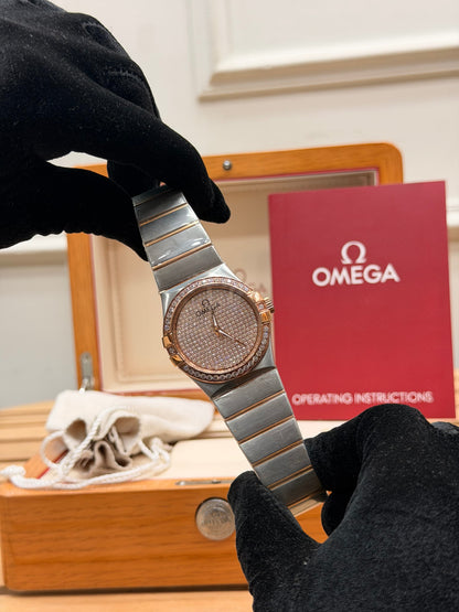 0MEGA CONSTELLATION ICED OUT WATCH