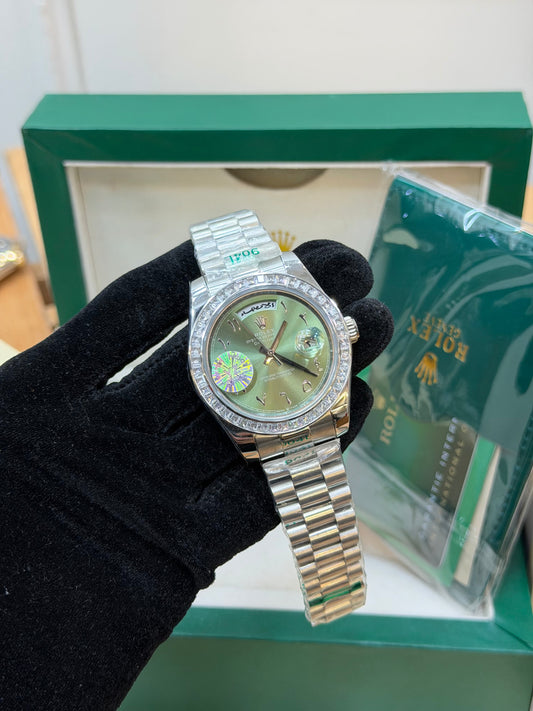 YZ FACTORY DAY&DATE ICED BEZEL