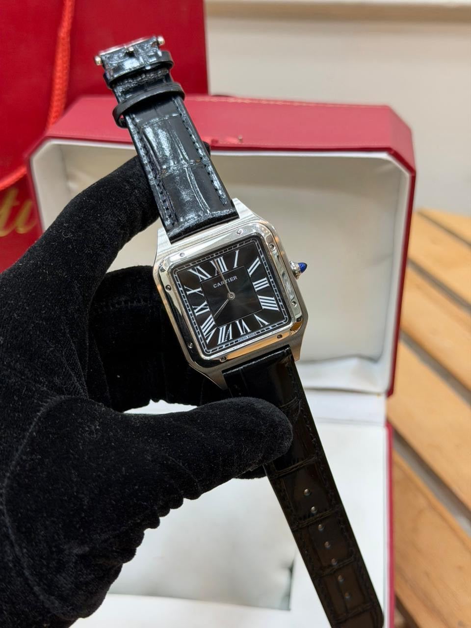 Dumont Santos Superslim Strap Watch