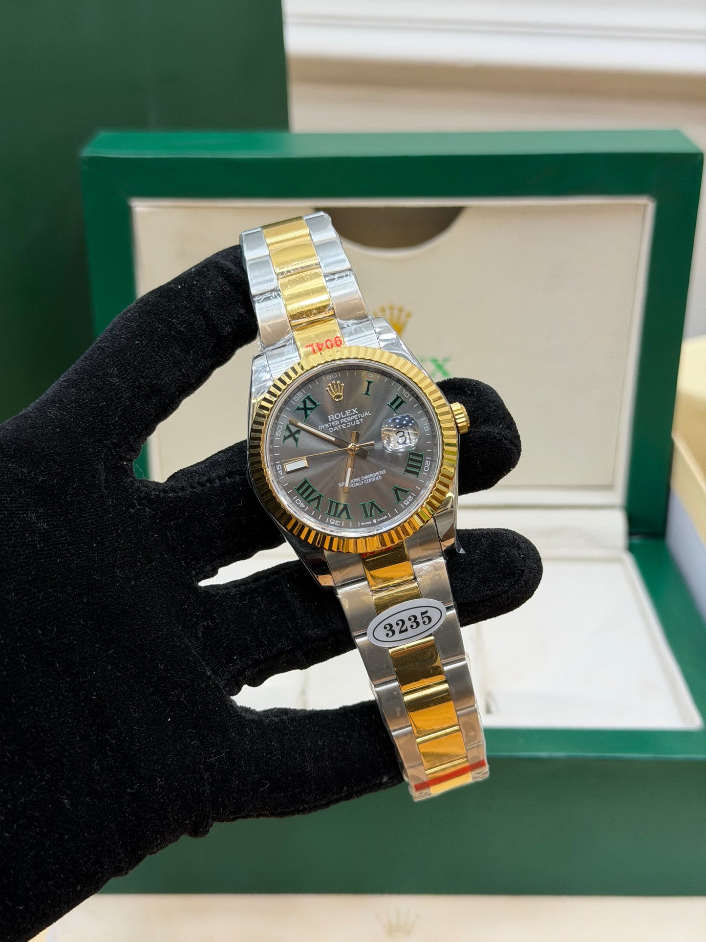 QS FACTORY 41 MM WIMBLEDON DATEJUST