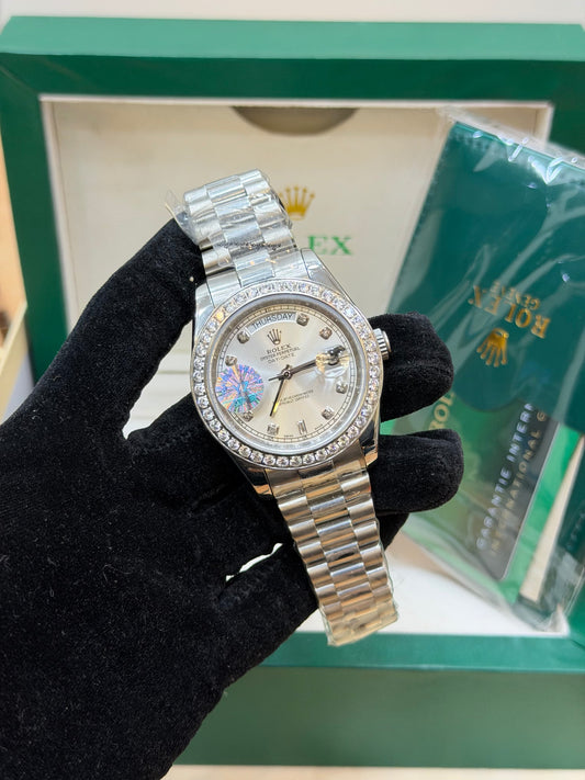 YZ FACTORY DATE JUST ICED BEZEL