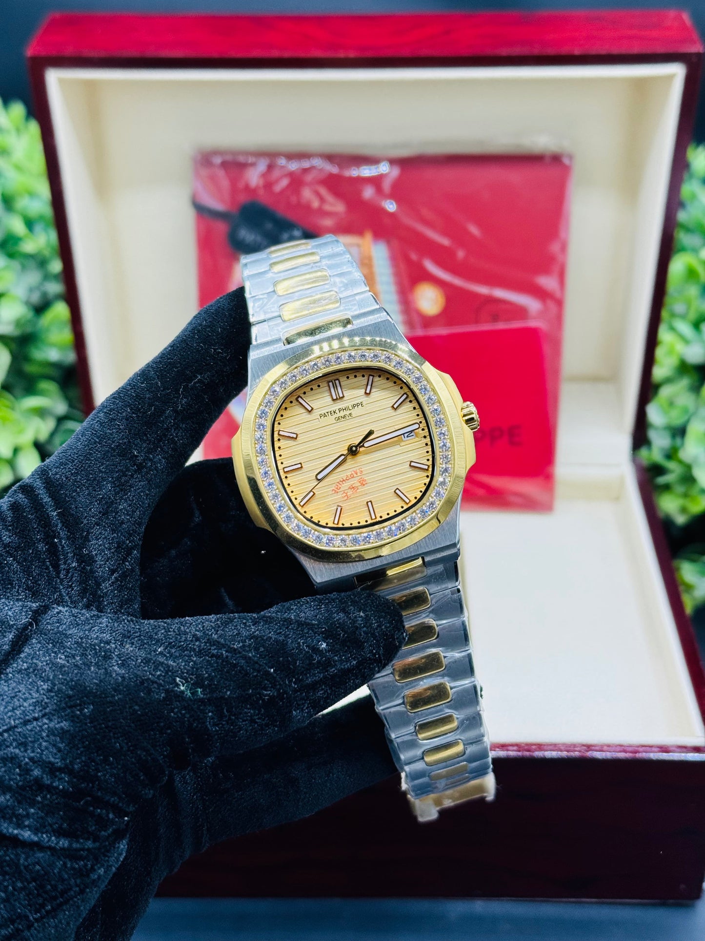 PP STONE FACE AUTOMATIC WATCH