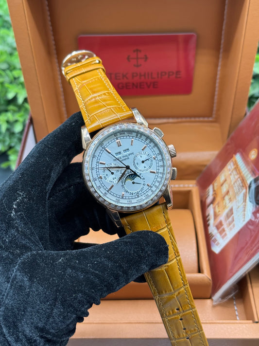 PP 7 FEATURES ICED BEZEL WATCH