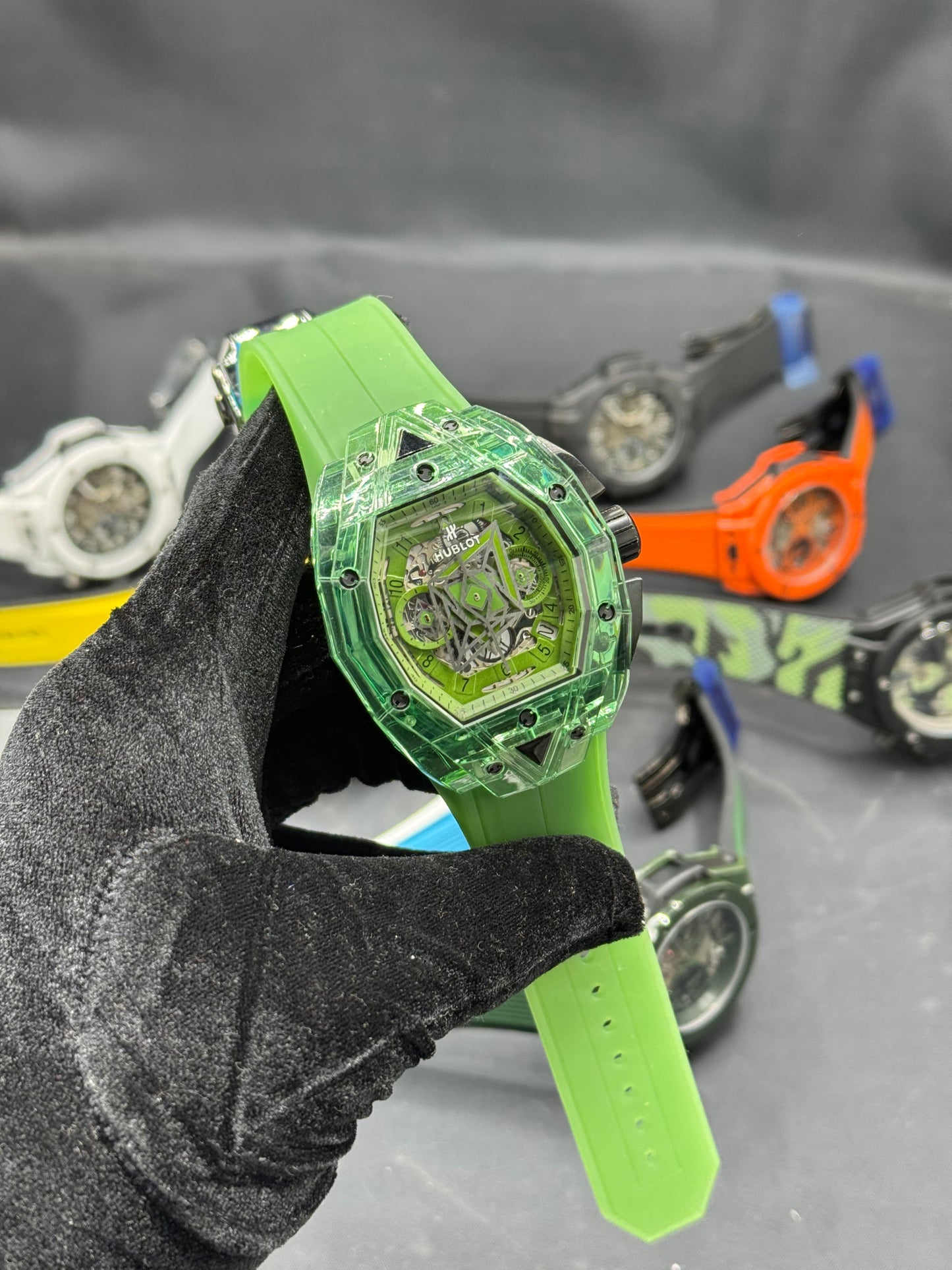 Hublot Sang Blue Crystal Editon