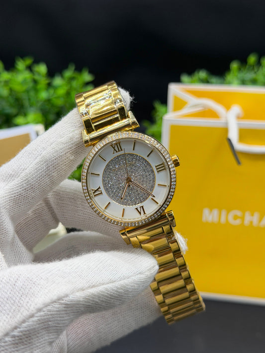 Michae kors Ladies 38mm Iced Out ( mk 3332).