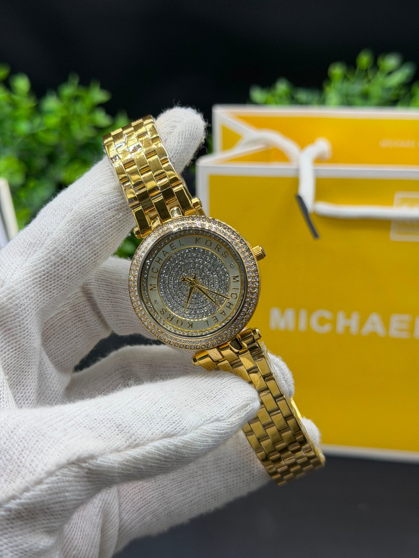 Michael kors Ladies 34mm Iced Out(mk3445).