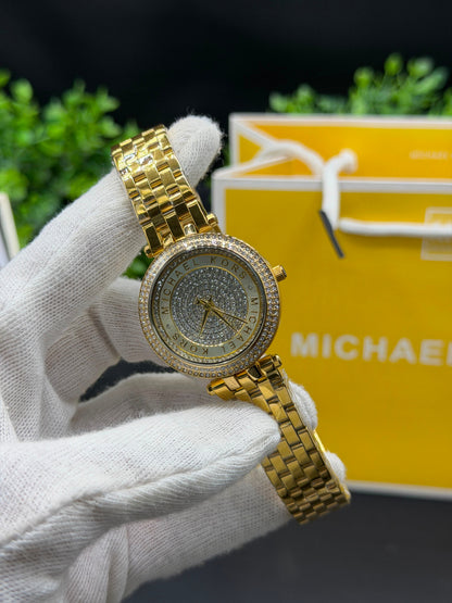 Michael kors Ladies 34mm Iced Out(mk3445).